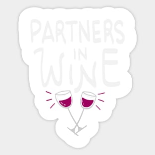 Partners in Wine Sticker